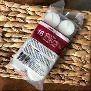 Unscented Tea light Candles pack of 16